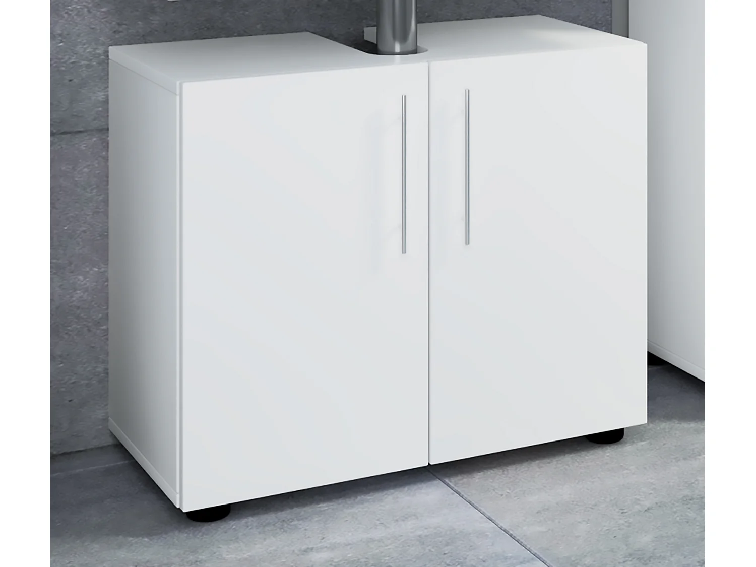 Mobiliário de banheiro armário de lavatório Flandu Branco A. 51 x L. 60 x P. 30 cm