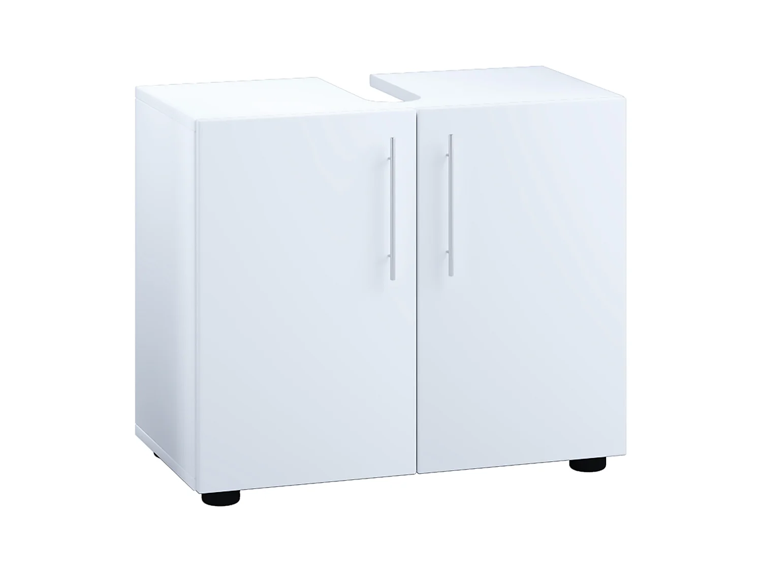 Bathroom furniture washbasin cabinet Flandu White H. 51 x W. 60 x D. 30 cm