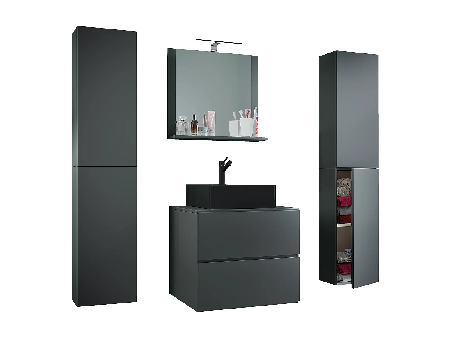 5 stks. wastafel bad 60 cmLendas XL