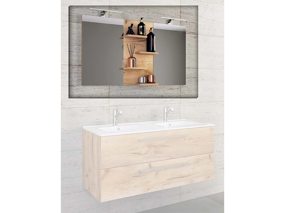 Bathroom furniture mirror Budasi Honey oak 0