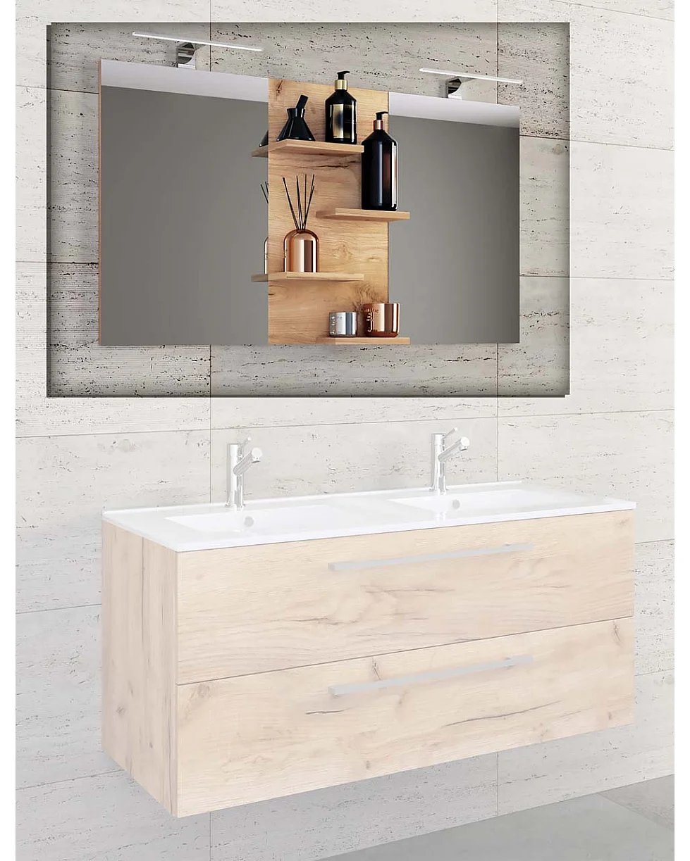 Bathroom furniture mirror Budasi Honey oak 0