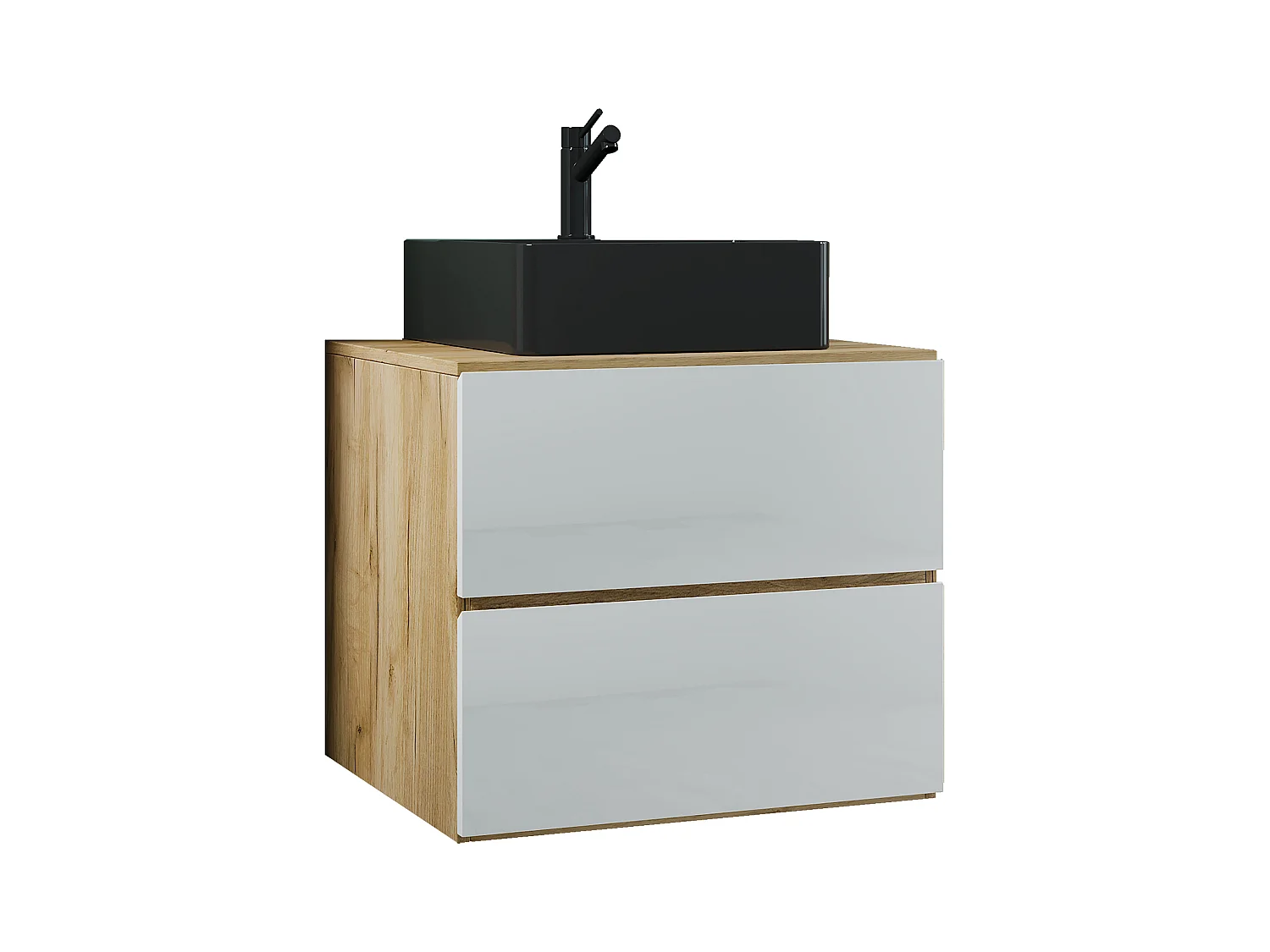 2-tlg. Waschplatz Waschtisch Lendas S Schublade BL