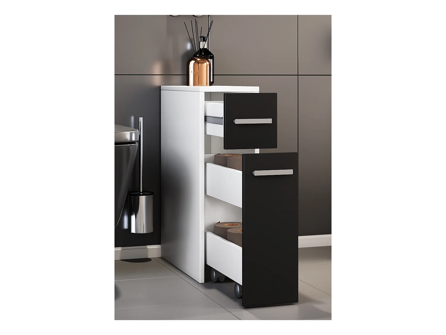 Badkamer meubels niche kast kamer divider Zalo