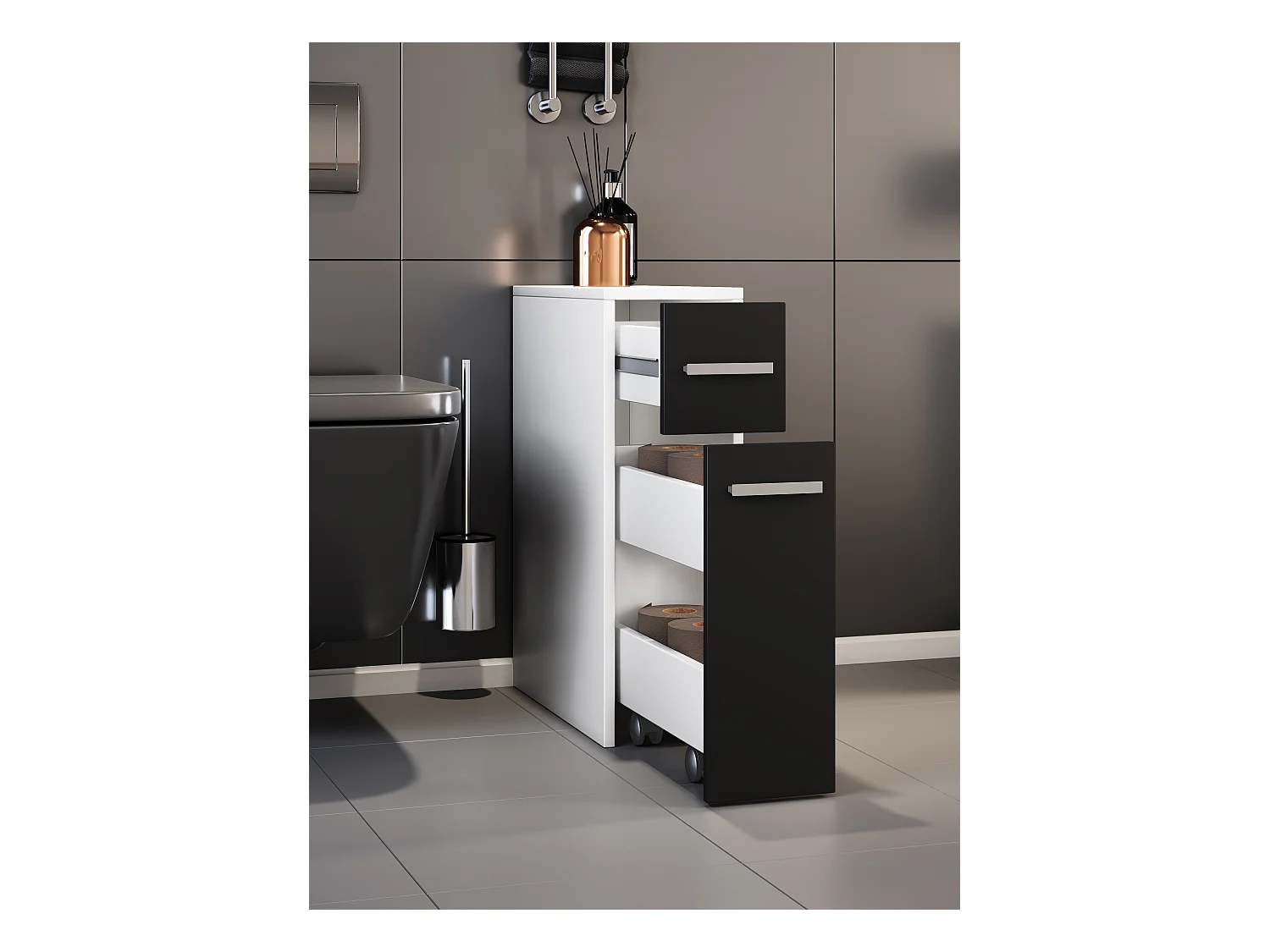 Badkamer meubels niche kast kamer divider Zalo