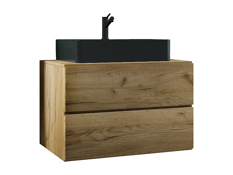 Bathroom furniture washbasin Lendas Honey oak H. 52 x W. 80 x D. 52 cm