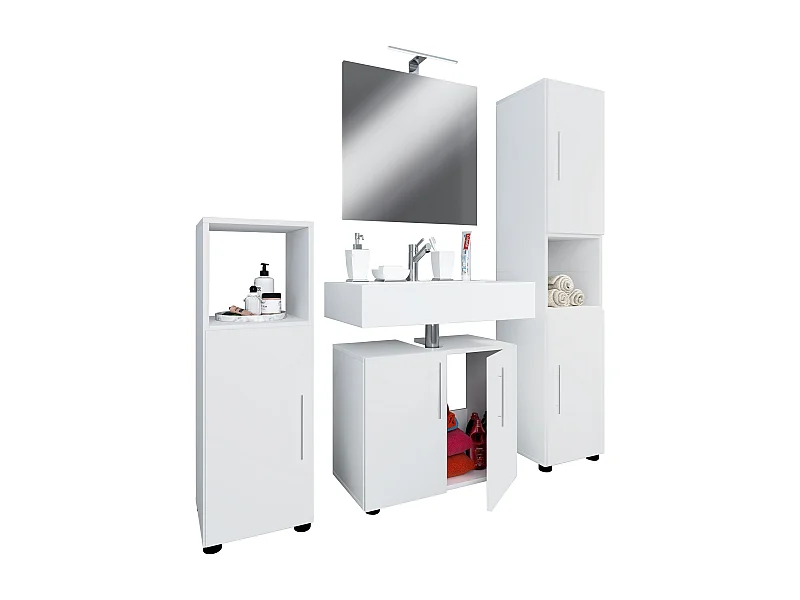 Bathroom furniture sets Flandu White 0