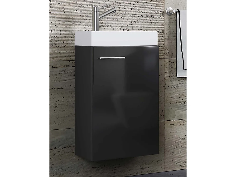 2-tlg. Gäste WC Waschplatz Waschtisch schmal Slito