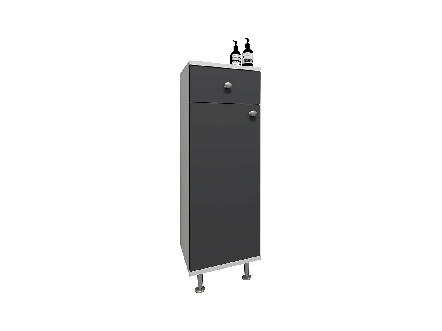 Badmöbel Midischrank Badschrank Schublade Nilosi