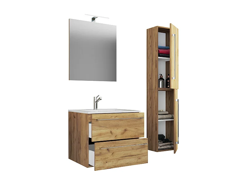 4-tlg. Waschplatz Waschtisch Badinos Schublade SP