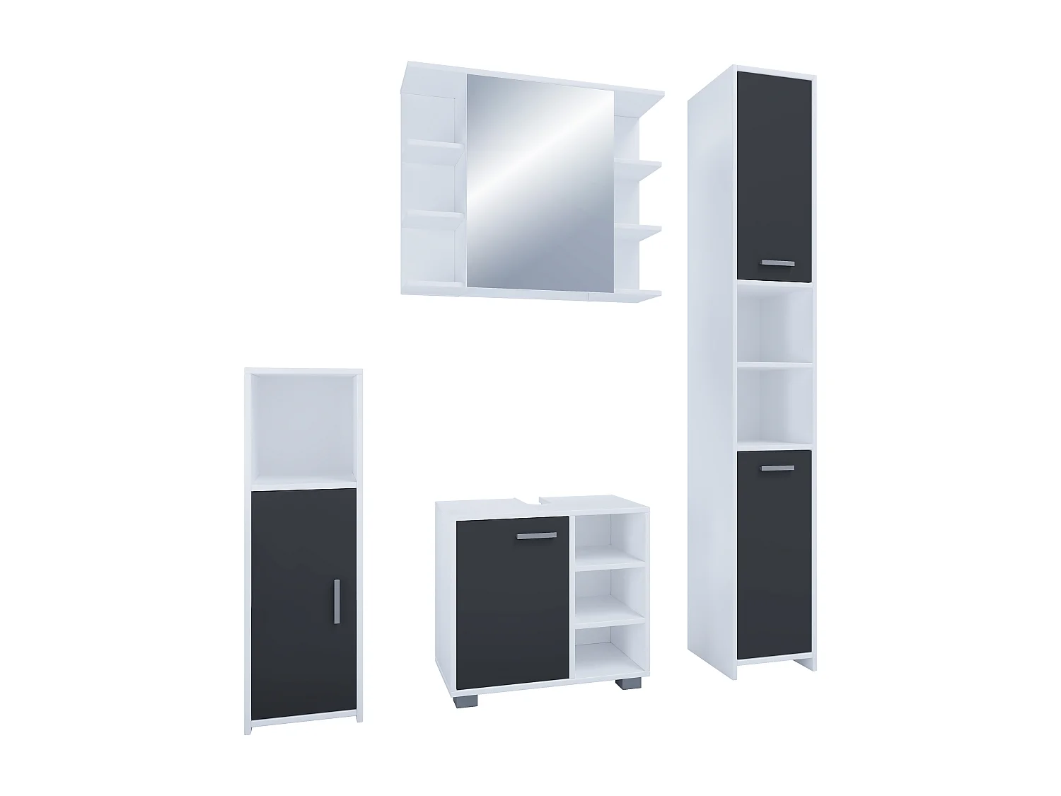 4 pz. set completo di mobili da bagno Zalo I