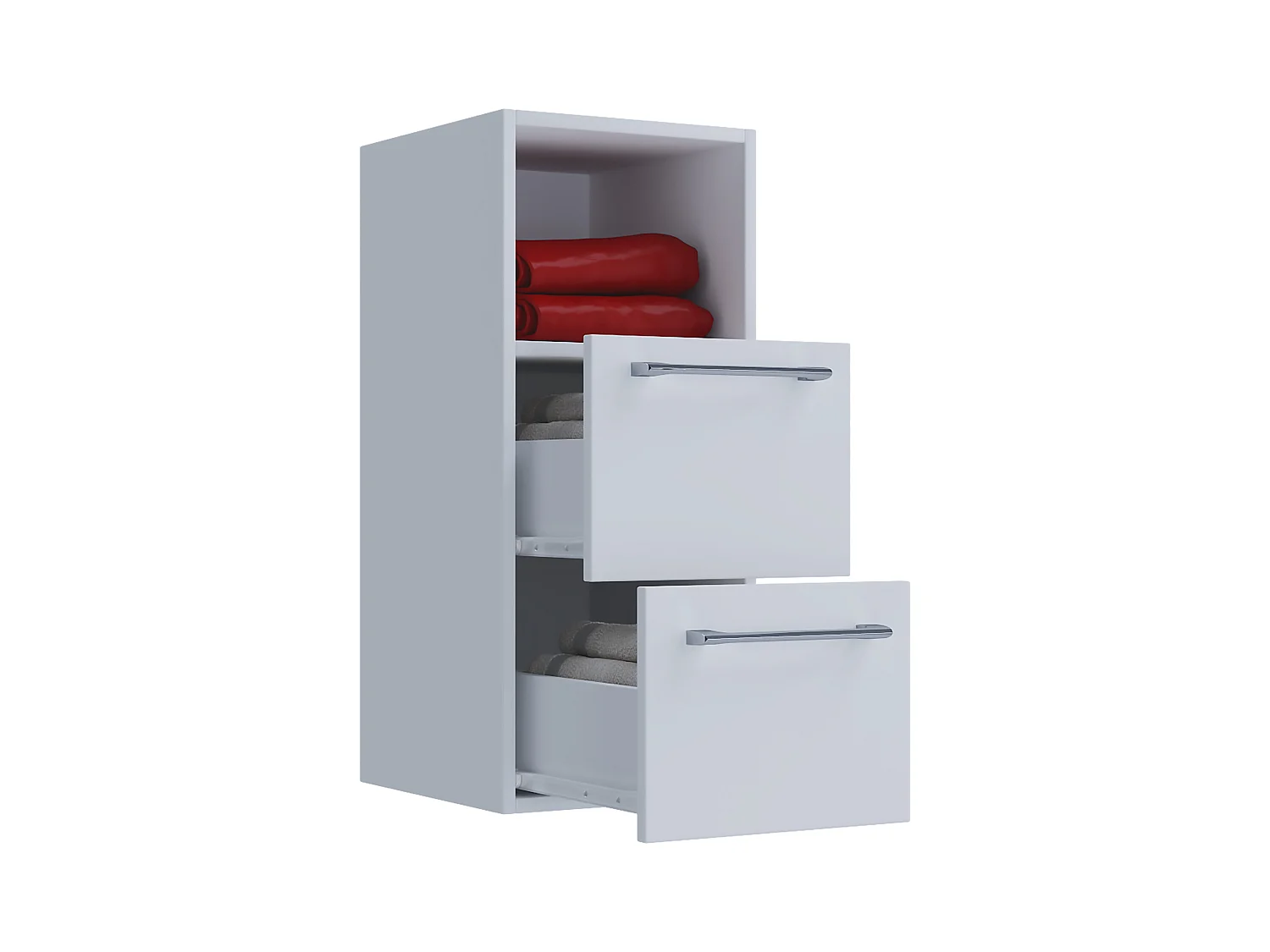 Bathroom furniture Midischrank Badinos White H. 76 x W. 33 x D. 37 cm