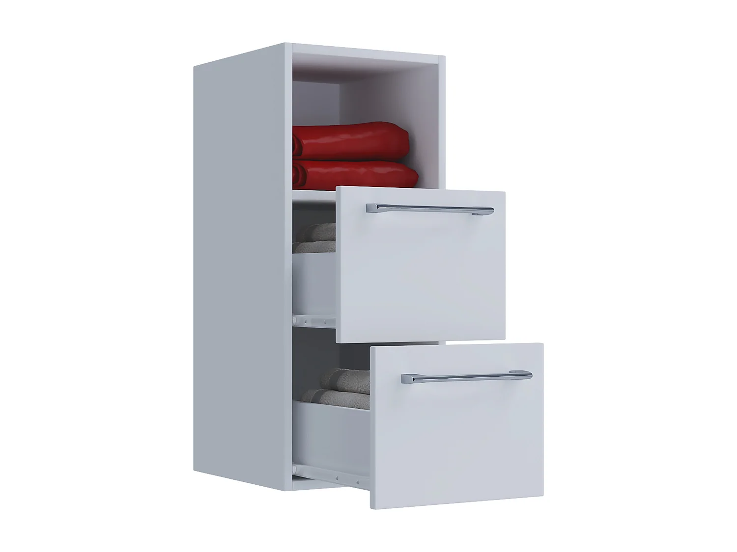 Bathroom furniture Midischrank Badinos White H. 76 x W. 33 x D. 37 cm