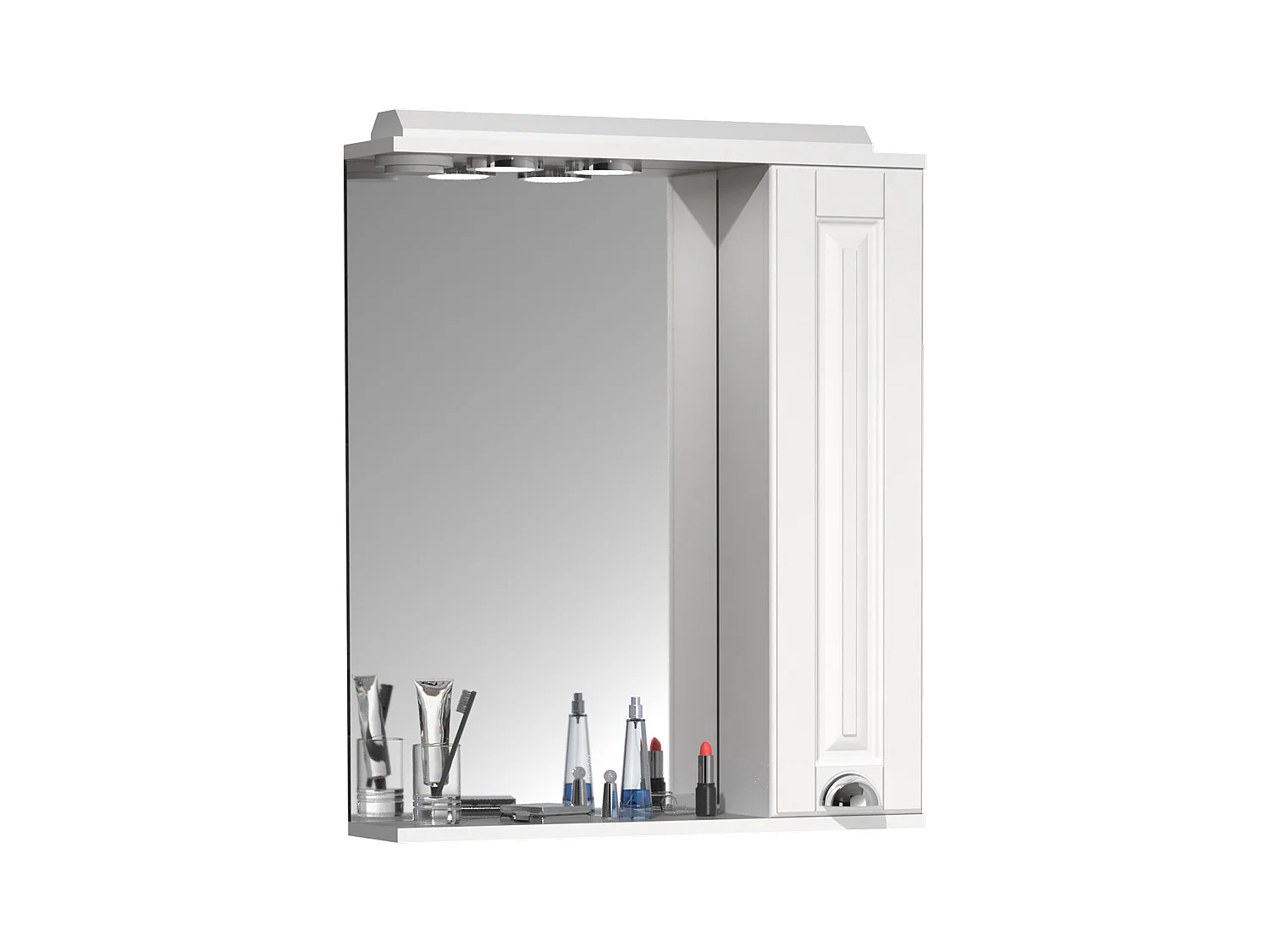 Bathroom furniture Mirror cabinet Casalo white H. 71 x W. 60 x D. 14 cm