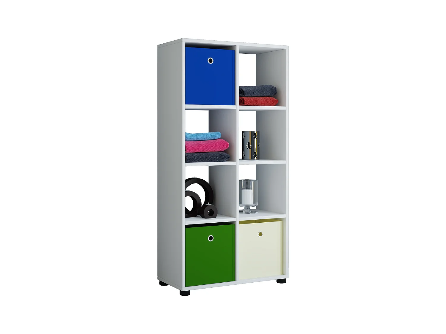 Bathroom furniture Midischrank Benos White H. 123 x W. 60 x D. 30 cm