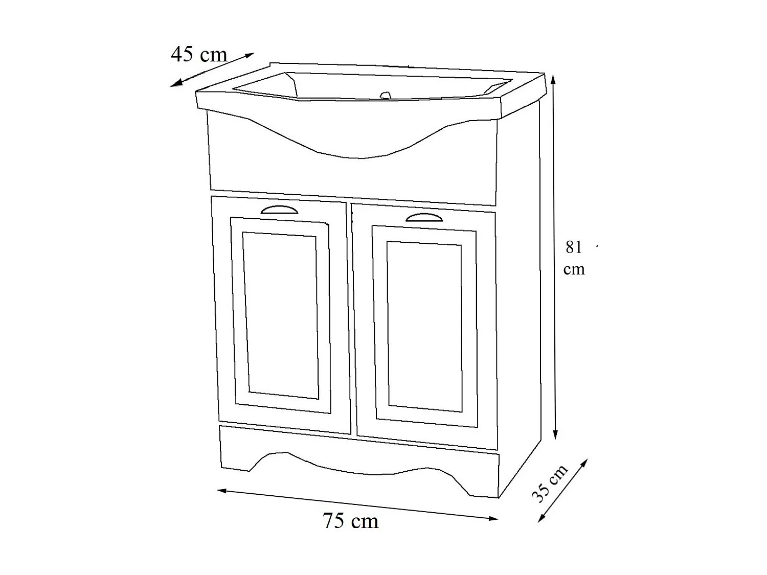 2 pz lavabo Casalo XL