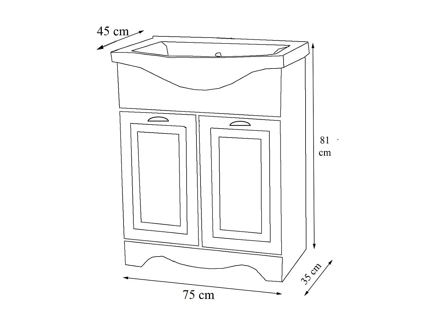 2 pz lavabo Casalo XL