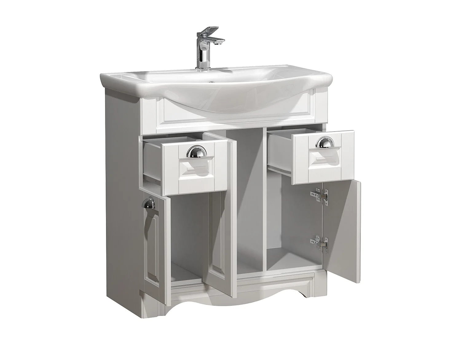 Bathroom furniture washbasin Casalo White H. 81 x W. 75 x D. 45 cm
