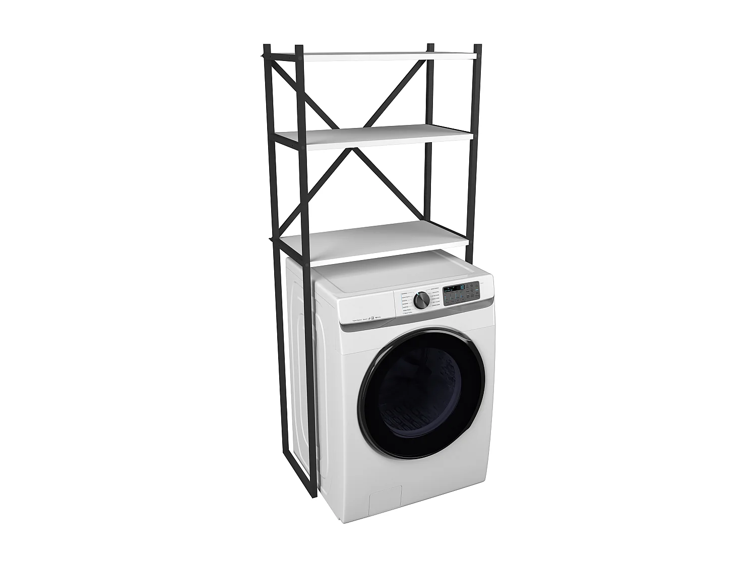 Bathroom furniture washing machine cabinet Insasi White 0