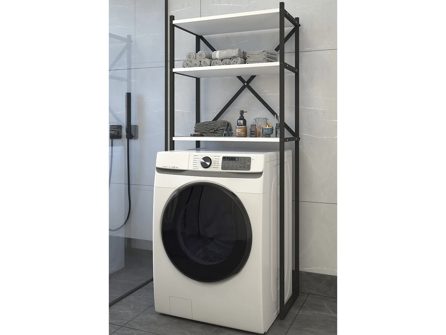 Waschmaschine Toilette Überbau Schrank Insasi