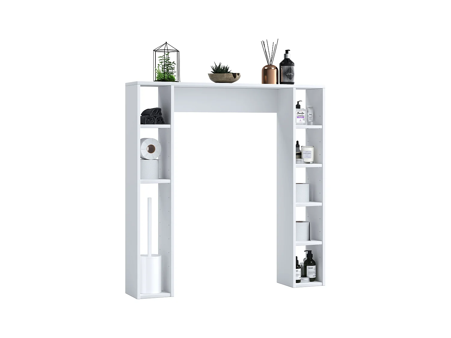 Holz Wandregal Überbau WC Bad Regal Tinol M