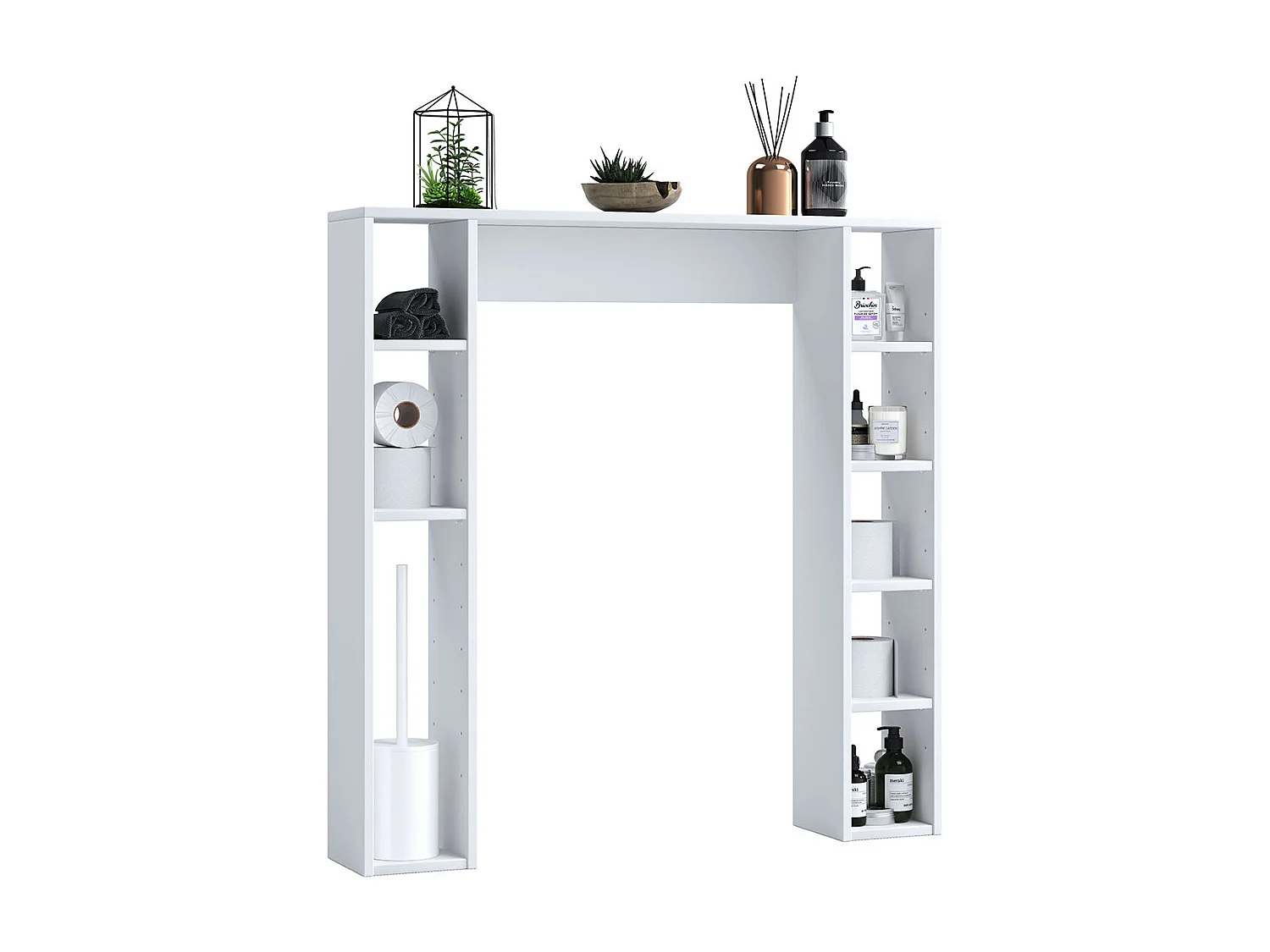 Holz Wandregal Überbau WC Bad Regal Tinol M