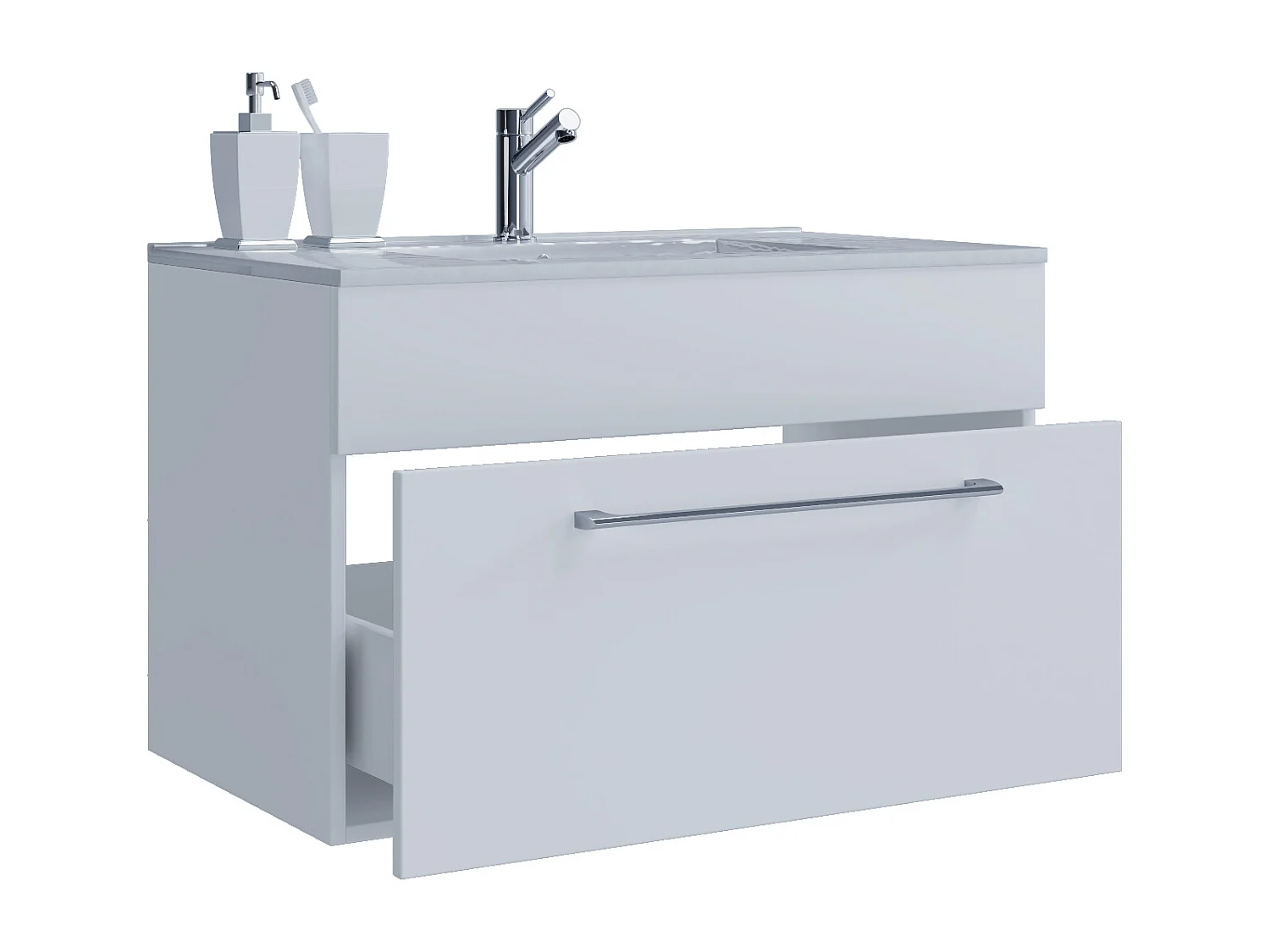 2-tlg. Waschplatz Waschtisch Badinos 1 Schublade