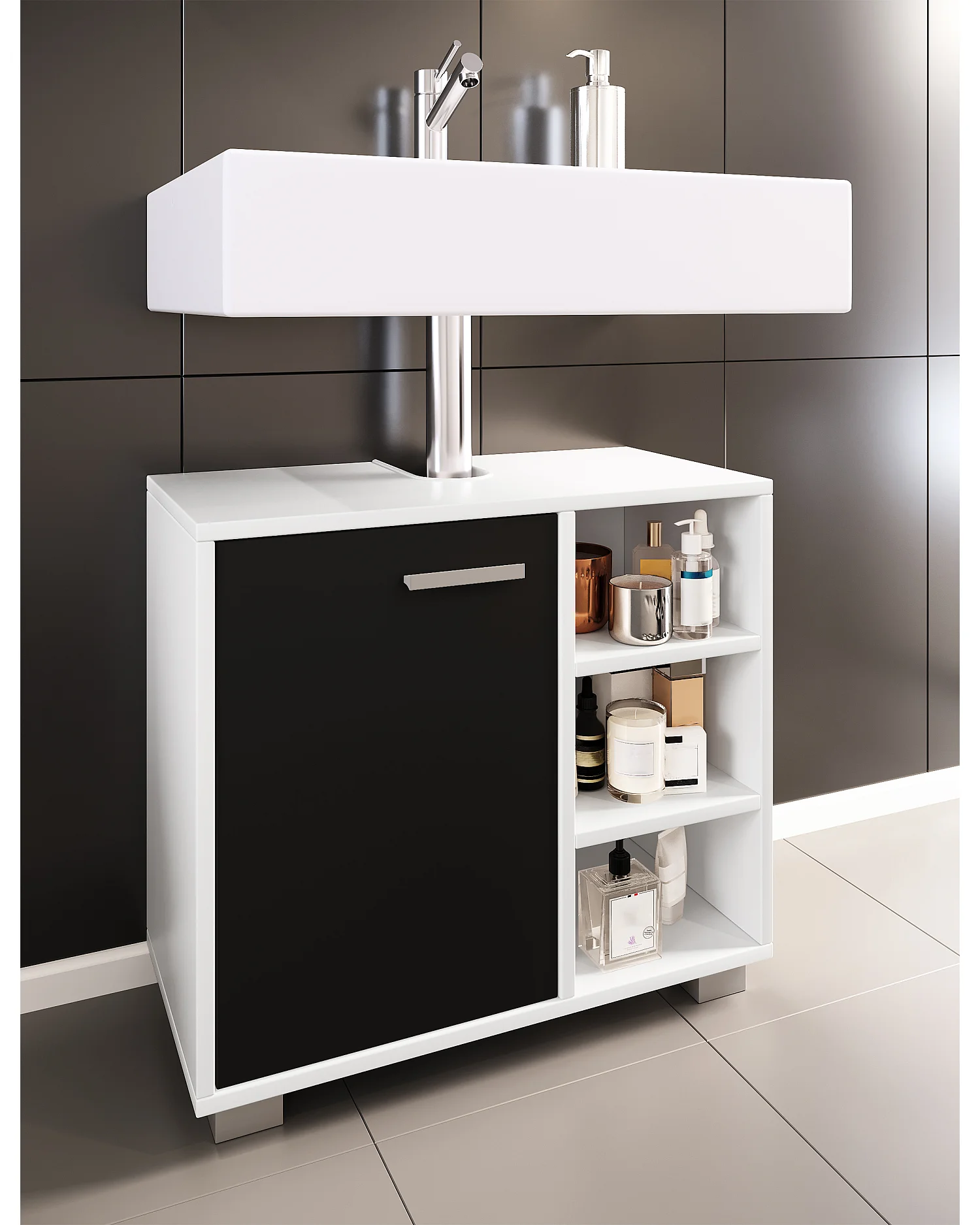 Armadio bagno in legno Zalo L