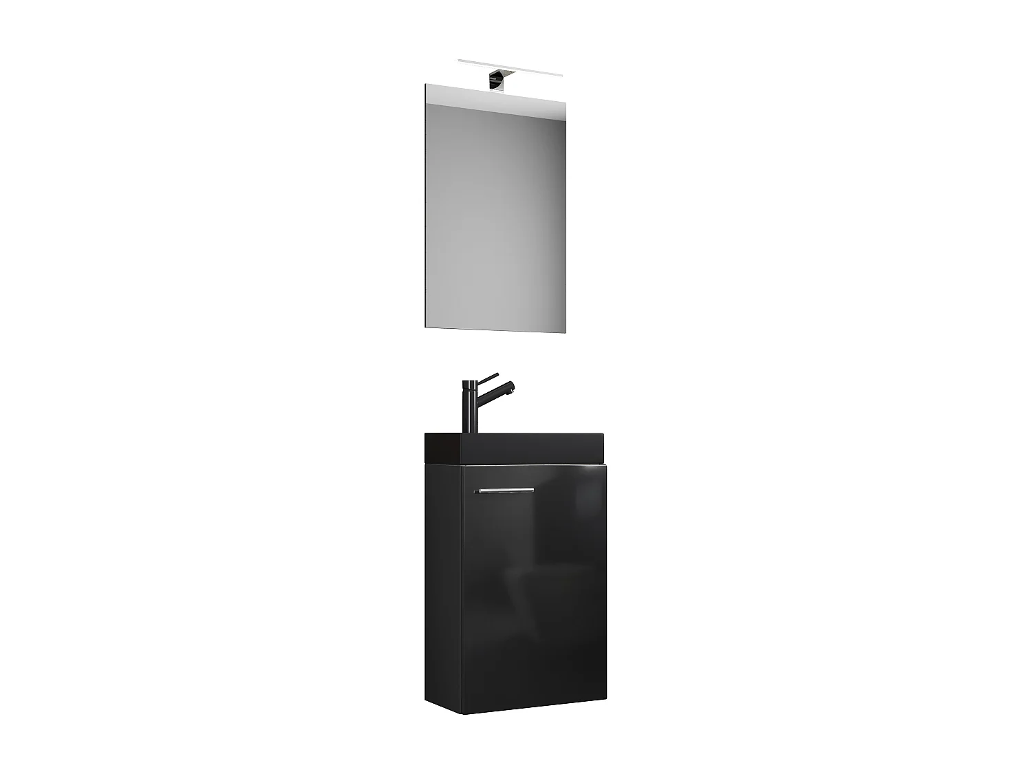Bathroom furniture washbasin Slito Black See description