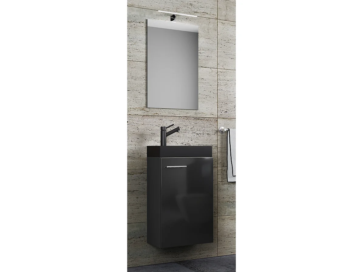 Bathroom furniture washbasin Slito Black See description