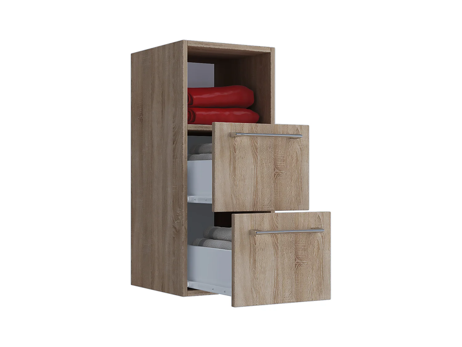 Holz Badmöbel Midischrank Badschrank Bad Badinos S