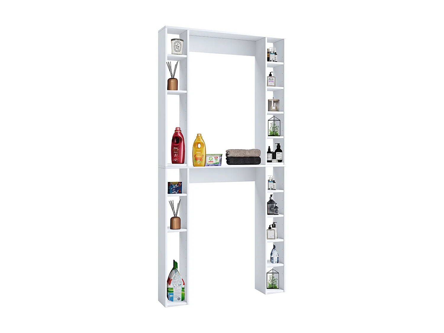 Holz Wandregal Überbau WC Bad Regal Tinol XL