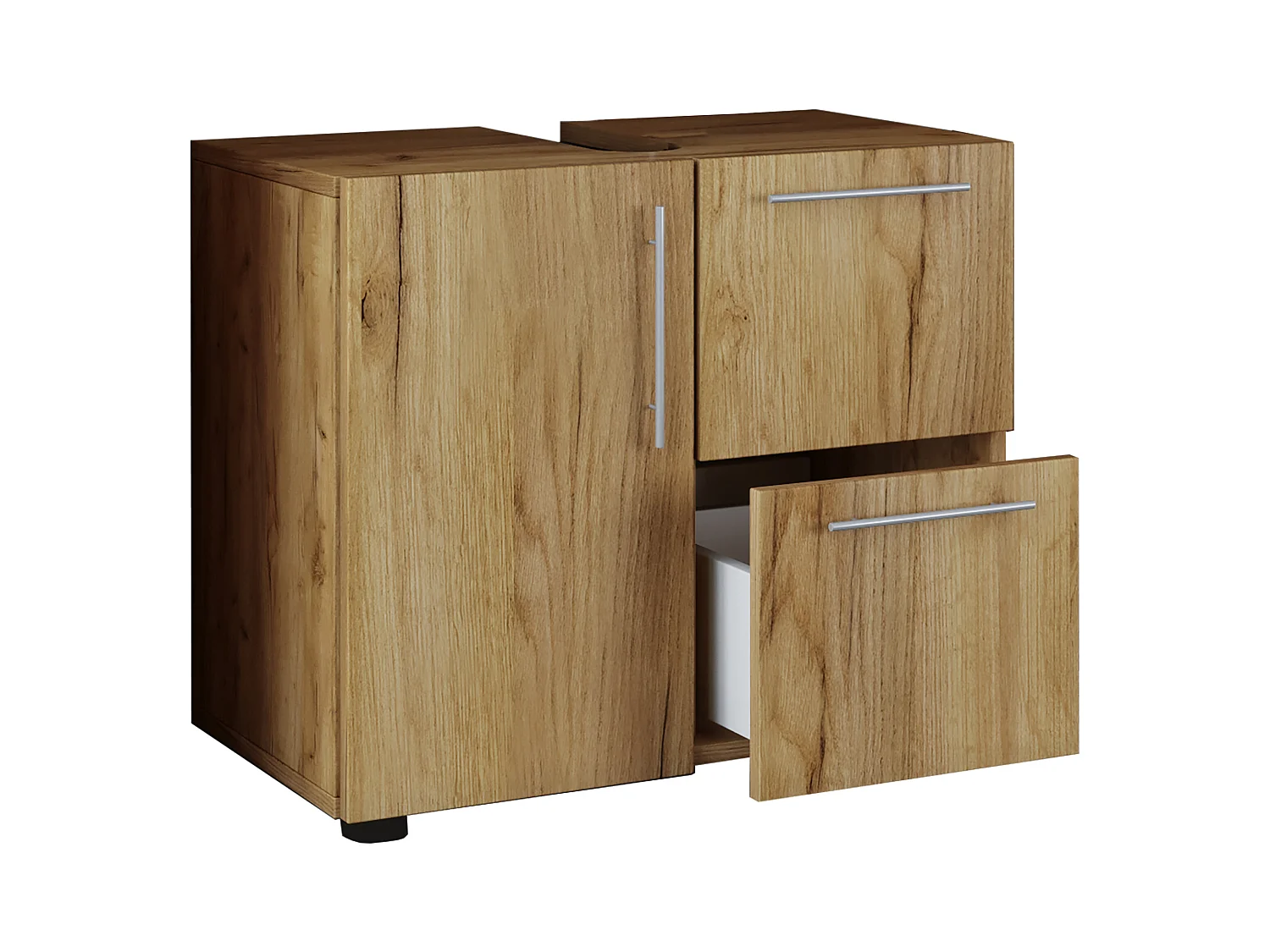 Armoire de salle de bain en bois Flandu Tiroir