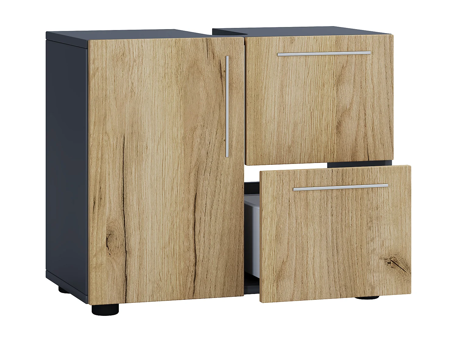 Armadio da bagno in legno Flandu cassetto