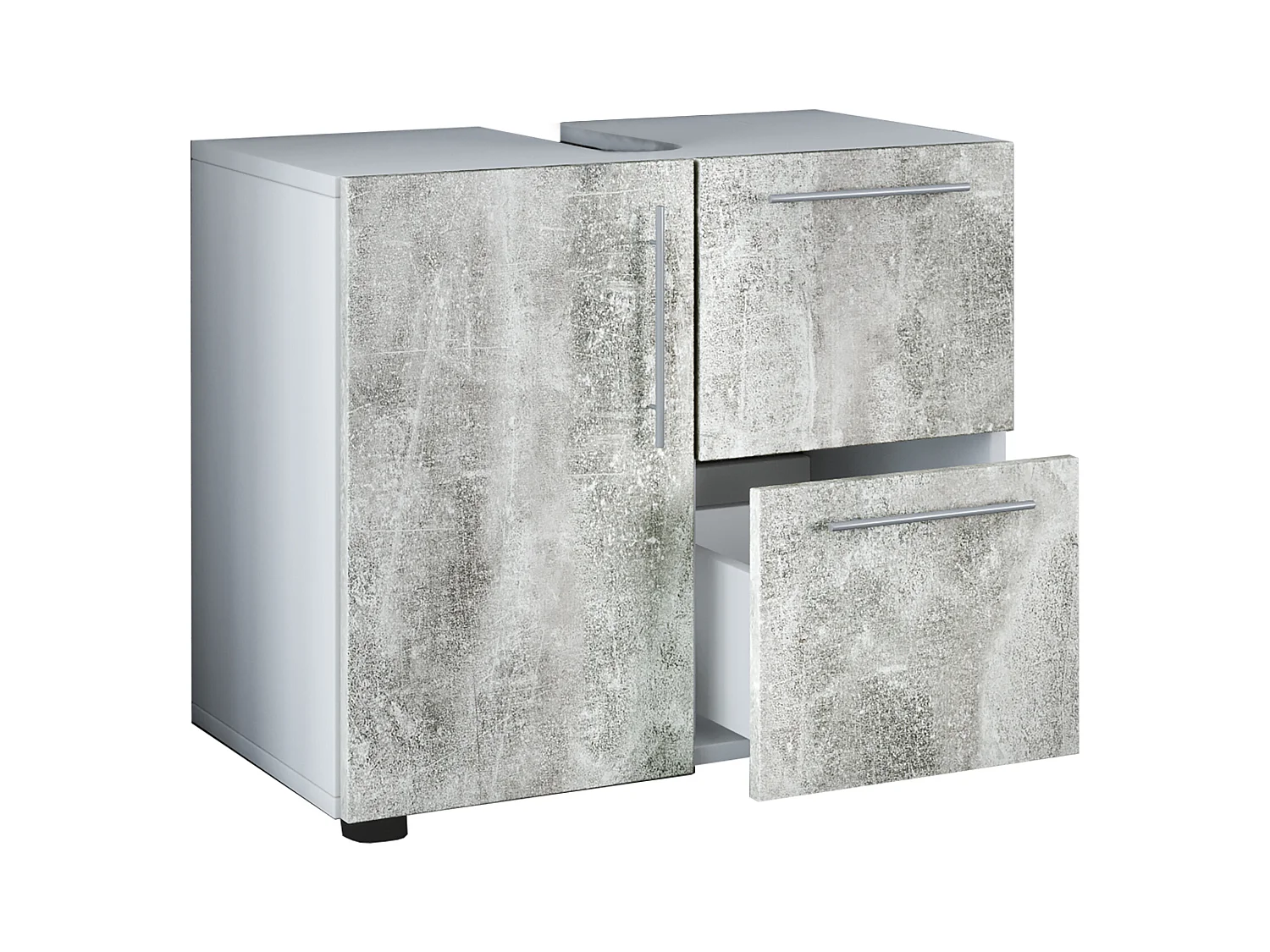 Armoire de salle de bain en bois Flandu Tiroir