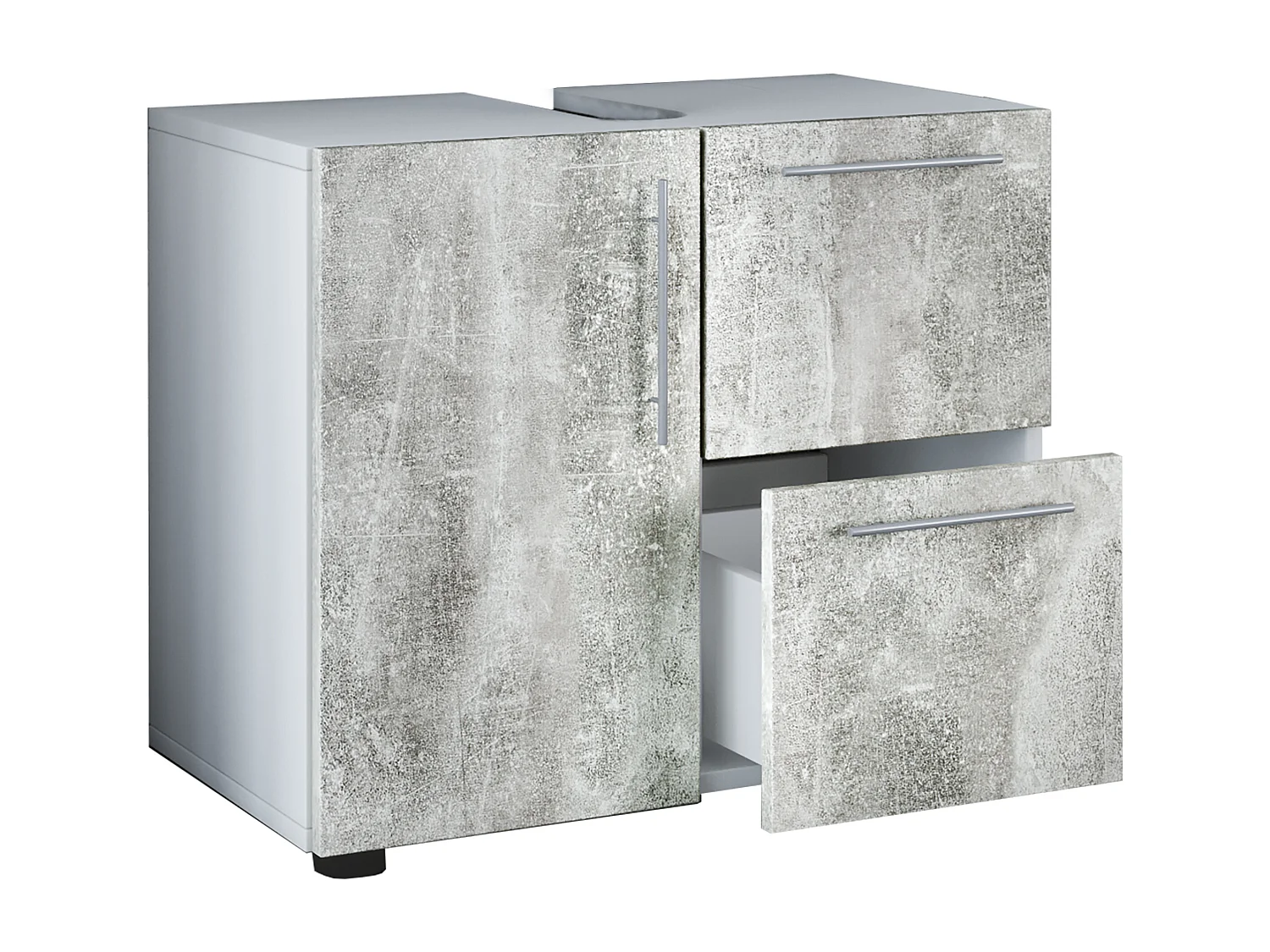 Armoire de salle de bain en bois Flandu Tiroir