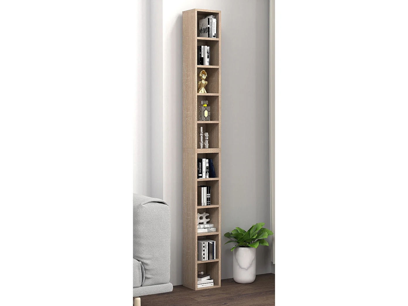 Wood CD DVD Storage Shelf Megosa S