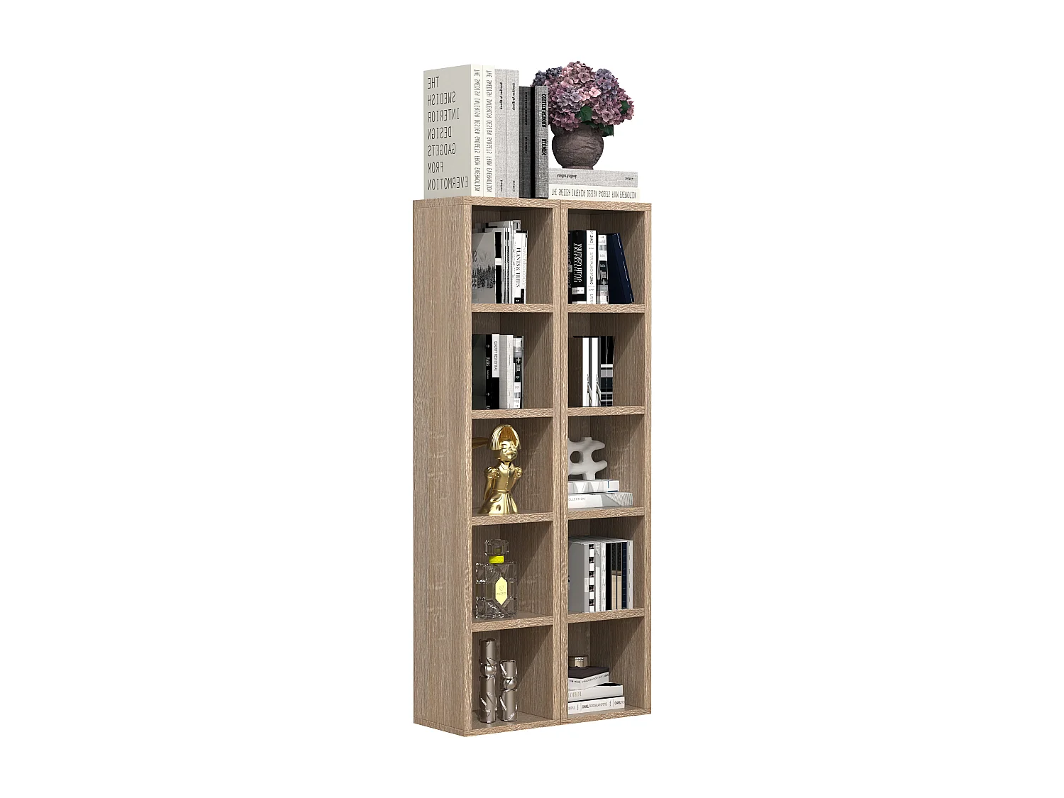 Stand Rack Megosa Sonoma Oak H. 187 x W. 20 x D. 17 cm