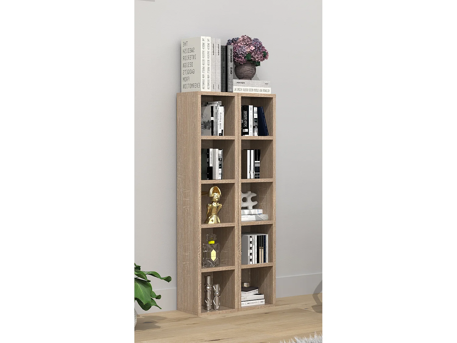Holz CD DVD Stand Aufbewahrung Deko Regal Megosa S