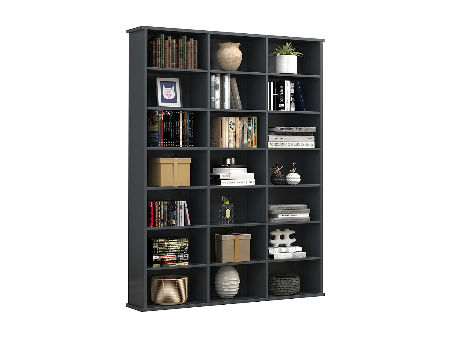 Holz CD DVD Standregal Bücherregal Regal Megosa M