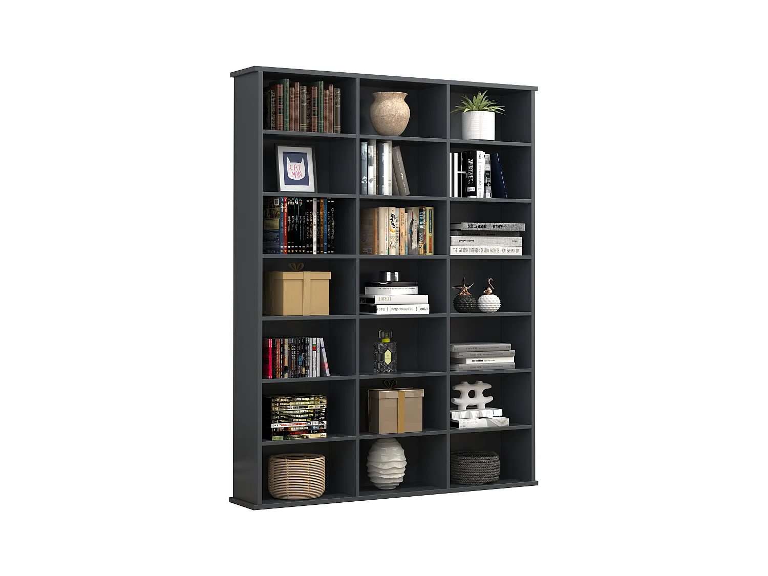 Holz CD DVD Standregal Bücherregal Regal Megosa M