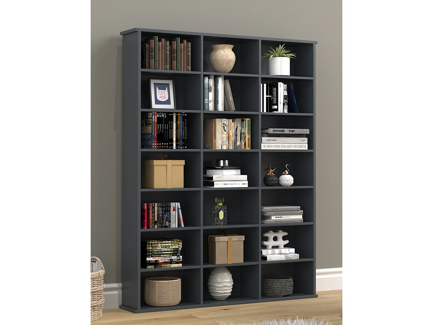 Stand Rack Megosa Anthracite H. 136 x W. 105 x D. 19 cm