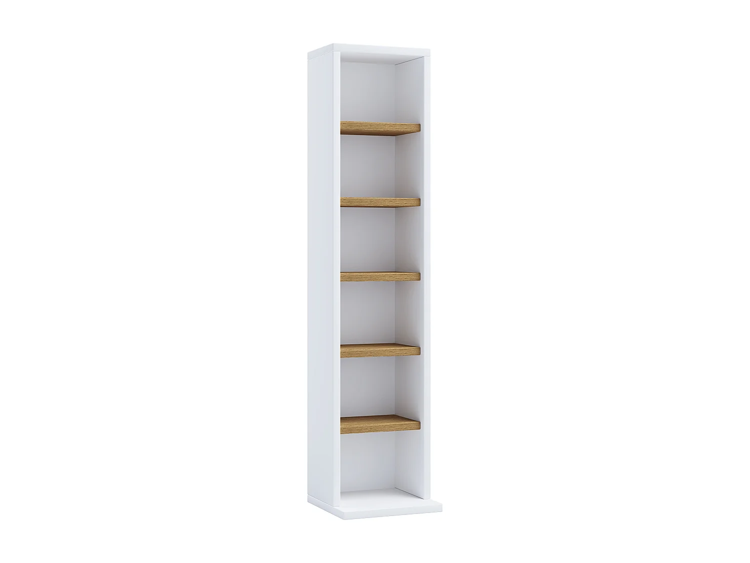 Stand Rack Elementa White / Honey oak H. 92 x W. 21 x D. 20 cm