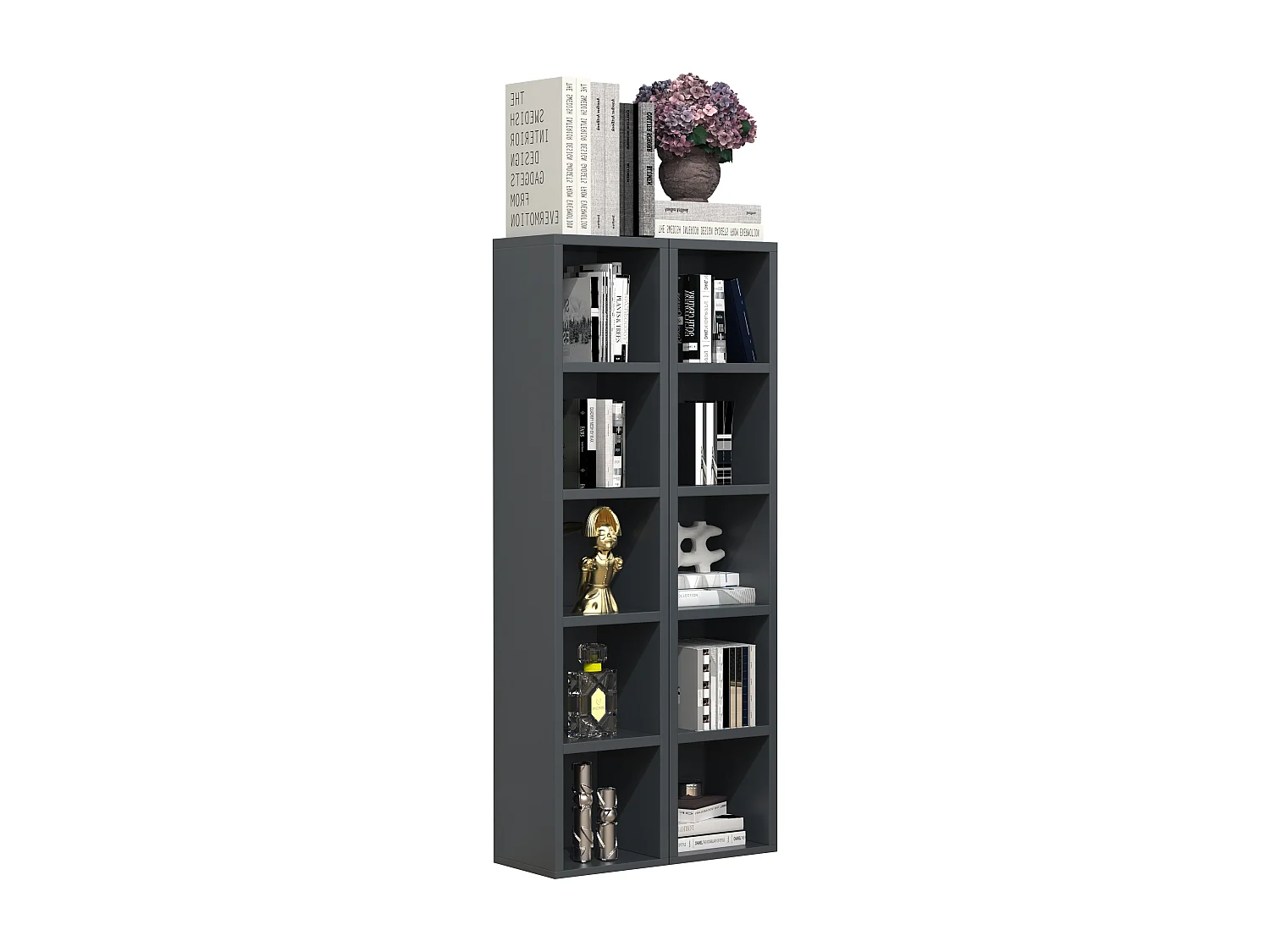 Stand Rack Megosa Anthracite H. 187 x W. 20 x D. 17 cm