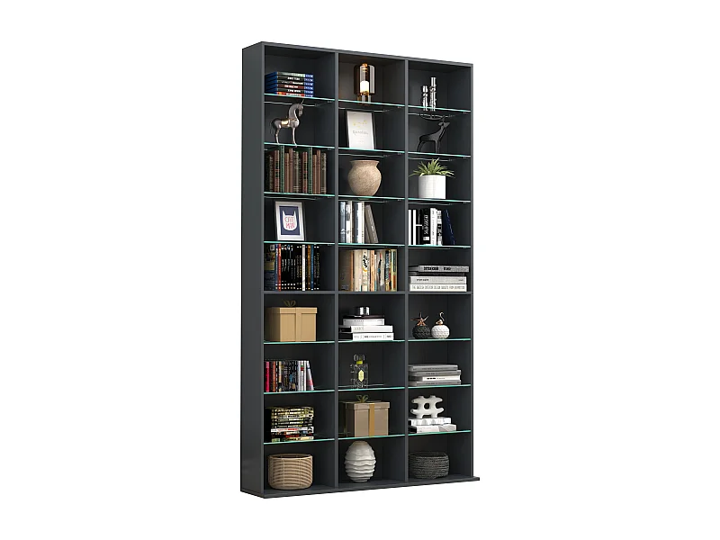 Holz CD DVD Standregal Bücherregal Regal Zilas XL