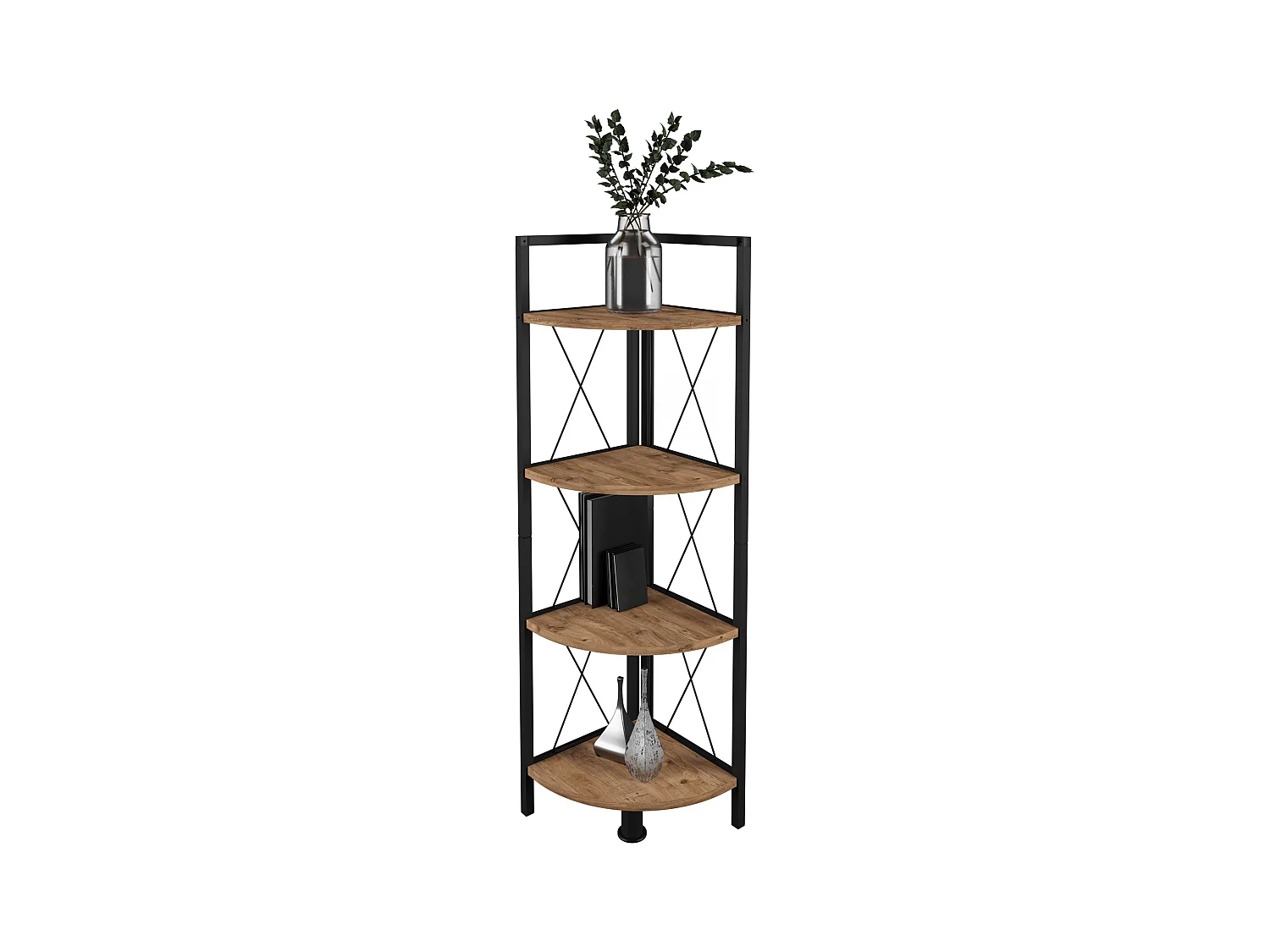 Stand Rack Insasi Honey oak H. 122 x W. 34 x D. 34 cm
