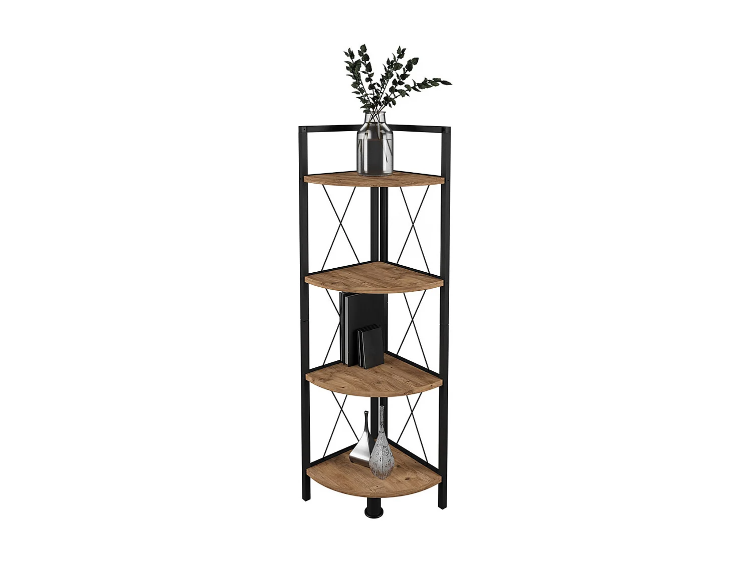 Stand Rack Insasi Honey oak H. 122 x W. 34 x D. 34 cm