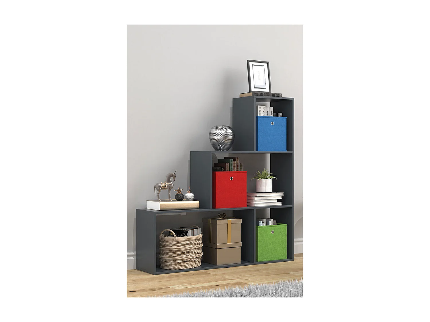 Stand Rack Dubila Anthracite H. 123 x W. 117 x D. 29 cm