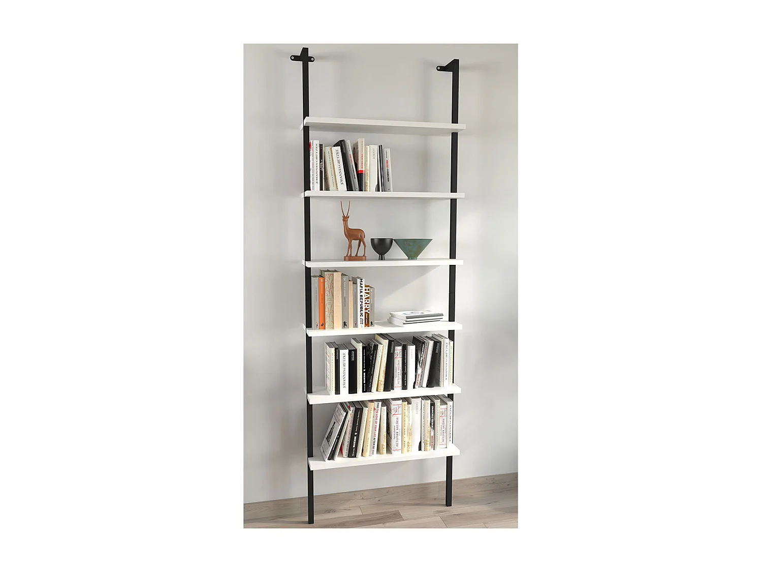 Drewniana półka ścienna Wisząca półka Insasi 6