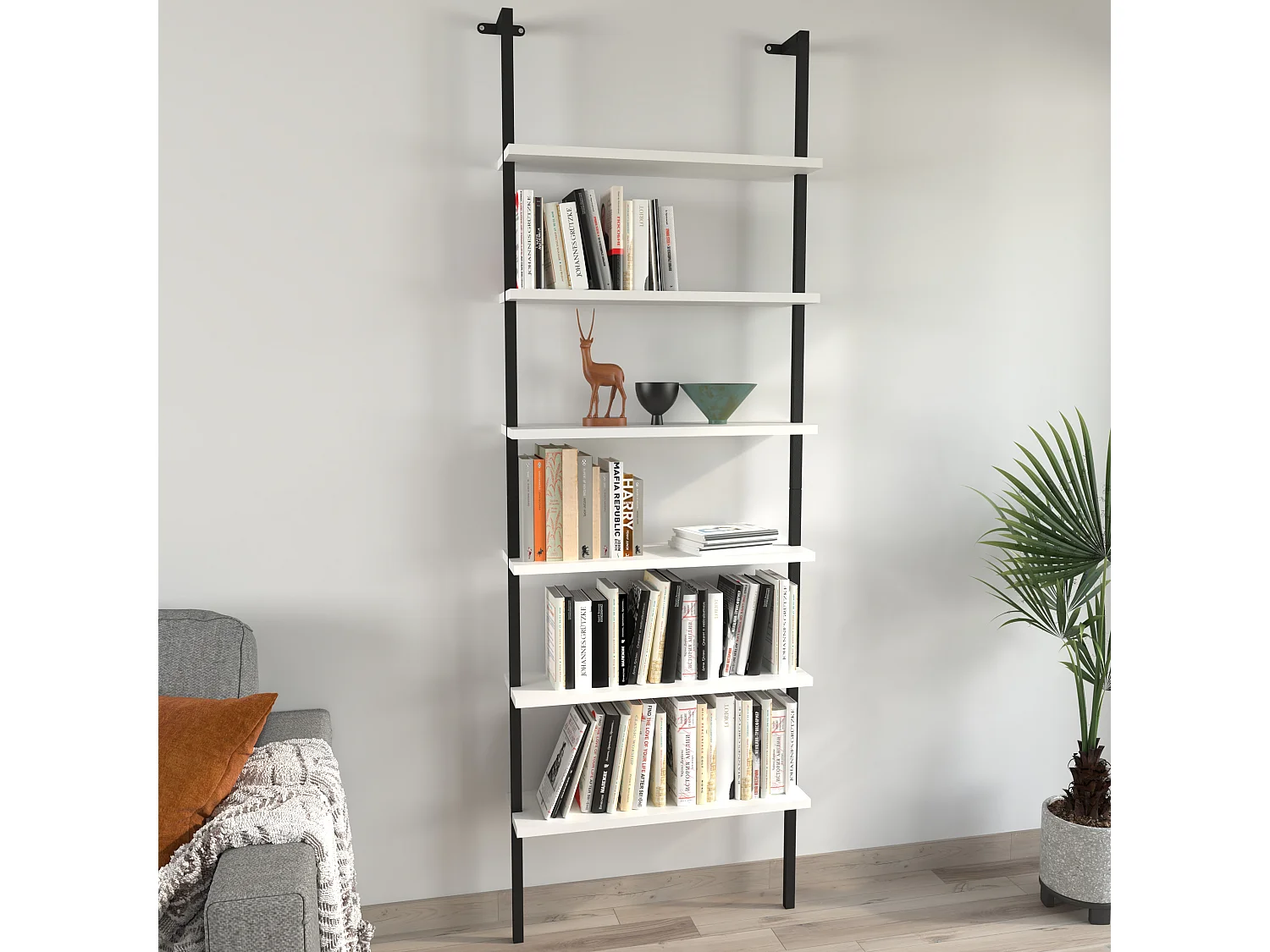 Drewniana półka ścienna Wisząca półka Insasi 6