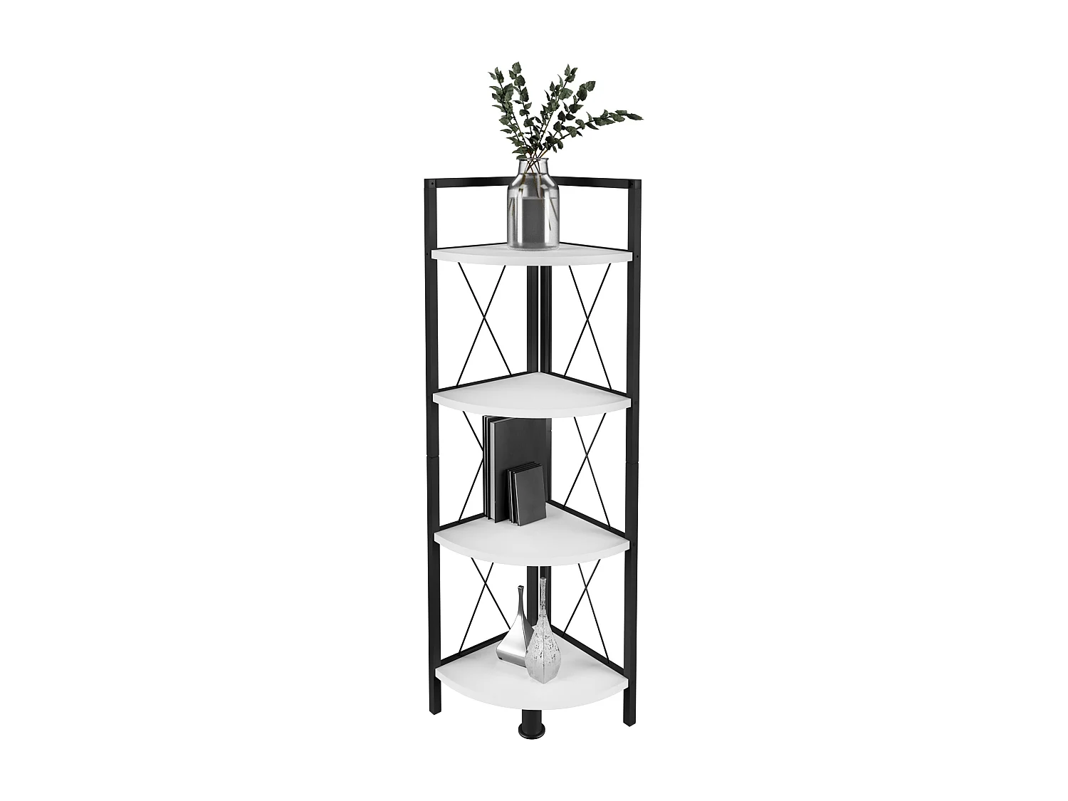 Stand Rack Insasi White H. 122 x W. 34 x D. 34 cm